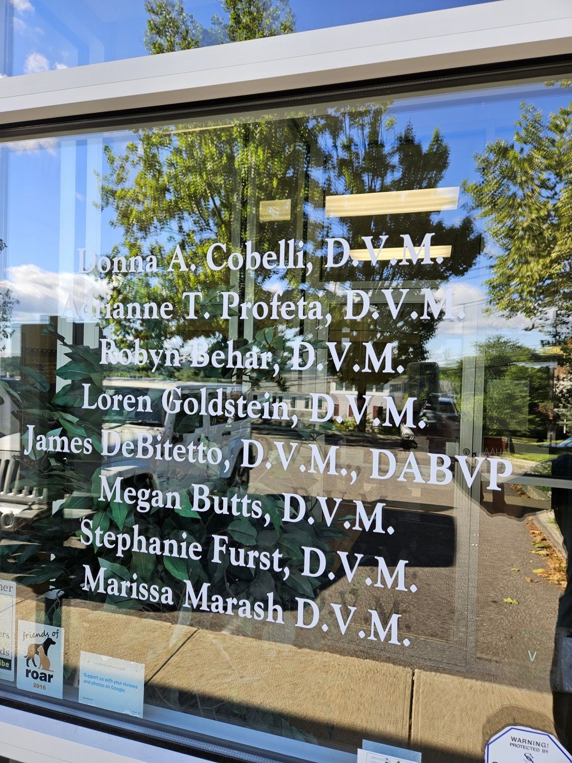 Doctors Names Listed on Door